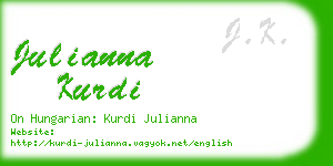 julianna kurdi business card